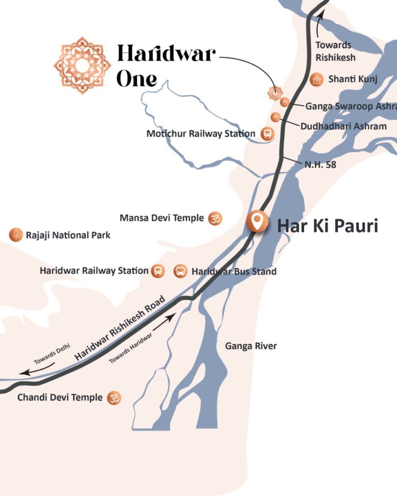 Haridwar One location map